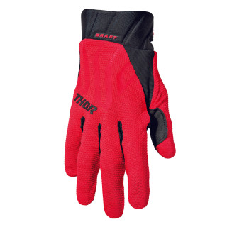 Gants Thor draft rouge/noir | Oxmoto