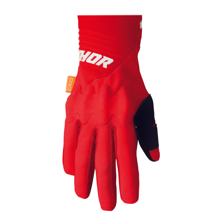 Gants Thor rebound rouge/blanc | Oxmoto