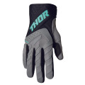 Gants Thor spectrum gris/menthe/noir | Oxmoto