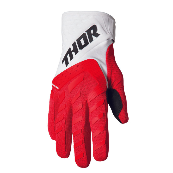 Gants Thor spectrum rouge/blanc 2024 | Oxmoto