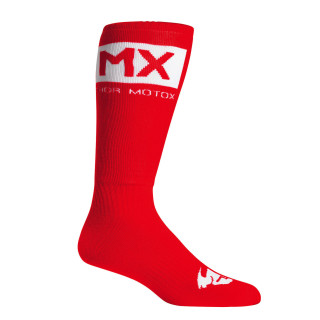Chaussette enfant Thor mx solid rouge 2025 | Oxmoto