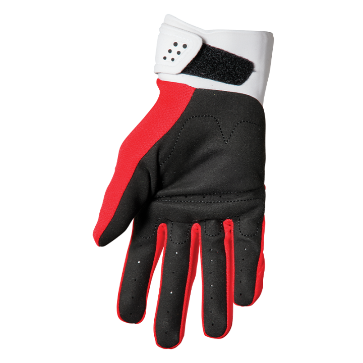Gants enfant Thor spectrum rouge/blanc 2025 | Oxmoto