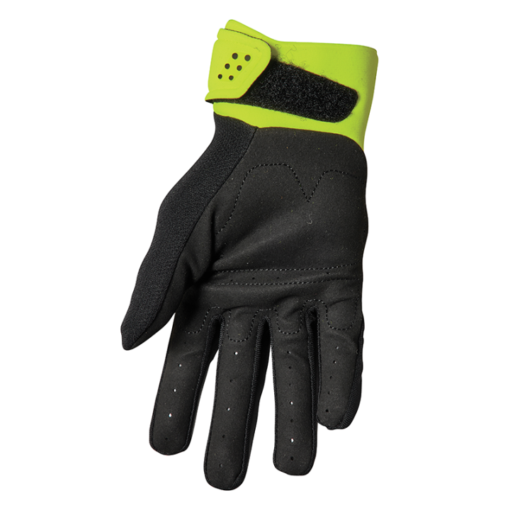 Gants enfant Thor spectrum noir/acide 2025 | Oxmoto