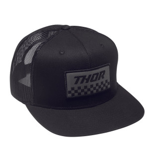Casquette Thor checker noir | Oxmoto