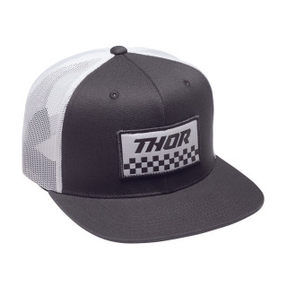Casquette Thor checker gris/blanc | Oxmoto