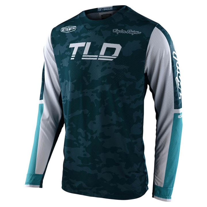 Maillot troy lee designs gp air veloce camo marine | Oxmoto