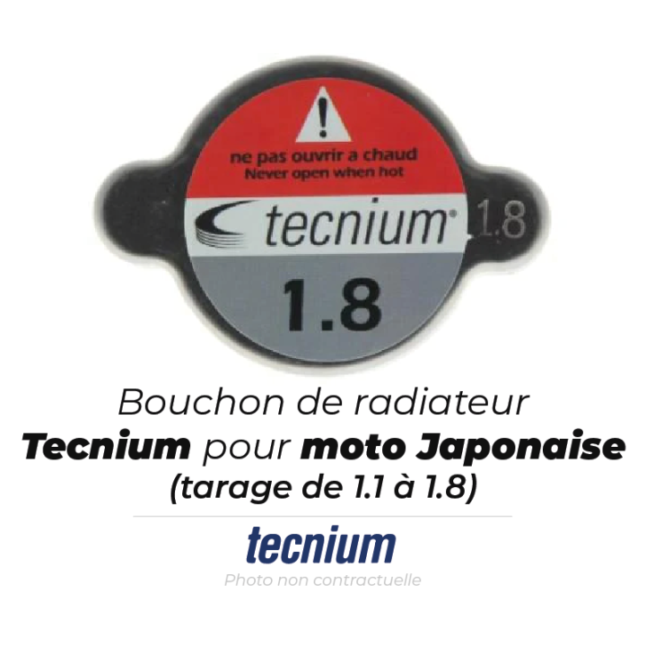 Bouchon de radiateur Tecnium 1,8 Bars moto japonaises