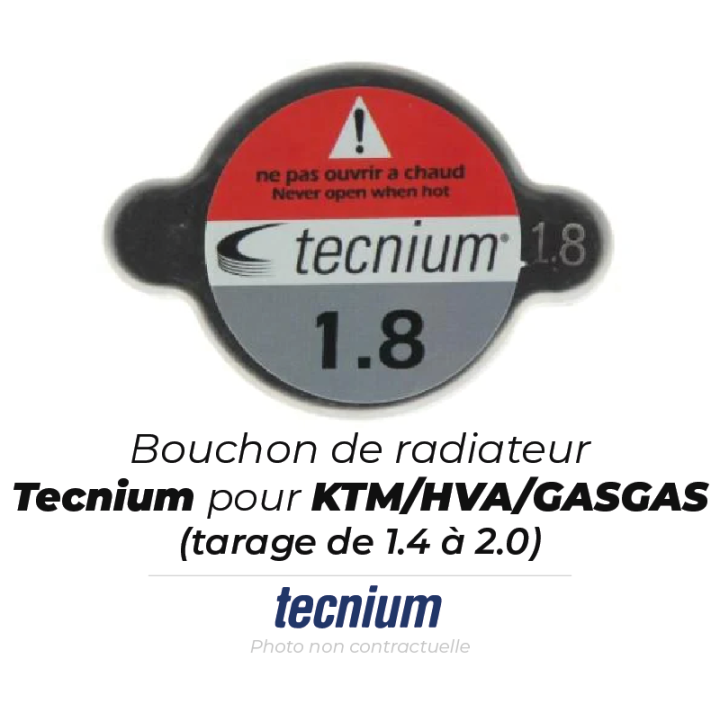 Bouchon de radiateur Tecnium 1,4 Bars KTM/HVA/Husaberg