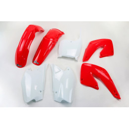 Kit plastique UFO couleur origine rouge/blanc Honda CR125R/250R HOKIT100@999