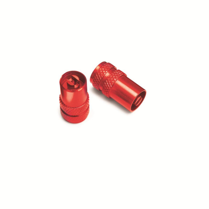 Jeu de bouchons de valve Gas Gas rouge | Oxmoto