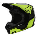 Casque FOX v1 revn noir/jaune 2021 | Oxmoto