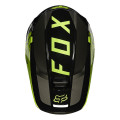 Casque FOX v1 revn noir/jaune 2021 | Oxmoto