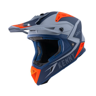 Casque KENNY titanium orange/navy mat | Oxmoto
