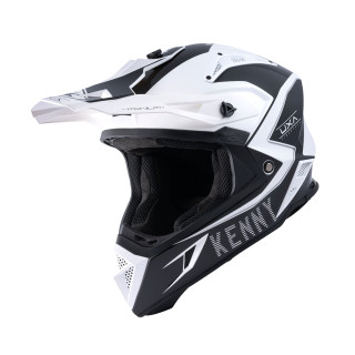 Casque KENNY titanium blanc/noir | Oxmoto