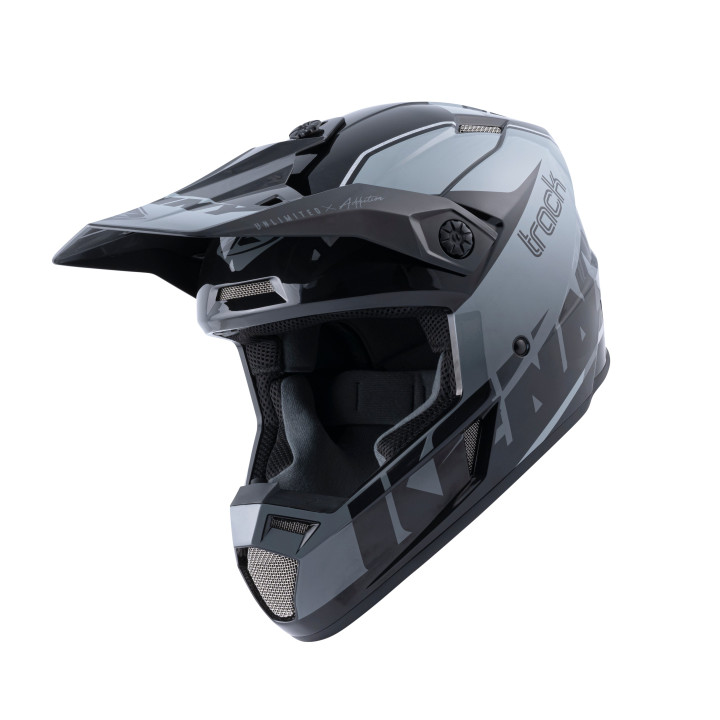 Casque KENNY track gris | Oxmoto