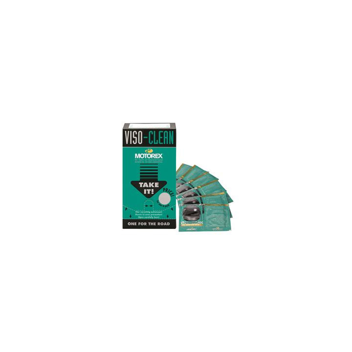 Lingettes nettoyantes Motorex Viso Clean - Sachets 12x6