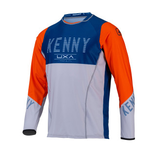 Maillot KENNY titanium navy/orange | Oxmoto