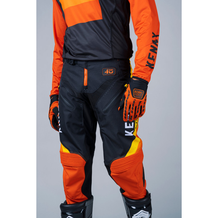 Maillot KENNY titanium noir/orange | Oxmoto