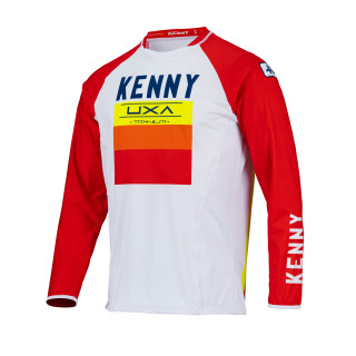 Maillot KENNY titanium rouge/blanc | Oxmoto