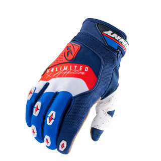 Gants KENNY safety navy/blanc rouge | Oxmoto