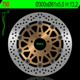 Disque de frein NG BRAKES rond flottant 750 | Oxmoto