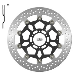 Disque de frein NG BRAKES rond flottant 1790G | Oxmoto