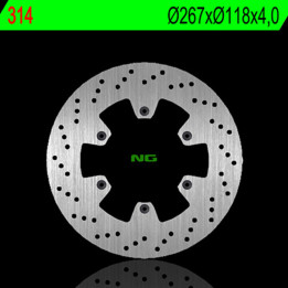 Disque de frein NG BRAKES rond fixe 314 | Oxmoto