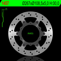 Disque de frein NG BRAKES rond flottant 1457 | Oxmoto