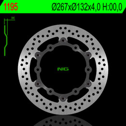 Disque de frein NG BRAKES rond flottant 1195 | Oxmoto