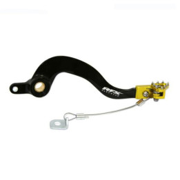Pédale de frein arrière RFX pro st anodisé dur noir/jaune Suzuki rm85 rm 85 2002-2022