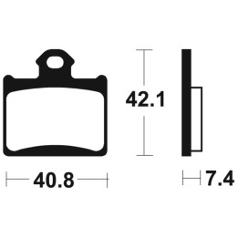 Plaquettes de frein Tecnium MX/Quad métal fritté - MO372