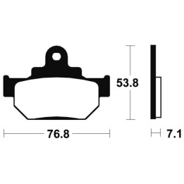 Plaquettes de frein Tecnium route organique - MA81 | Oxmoto
