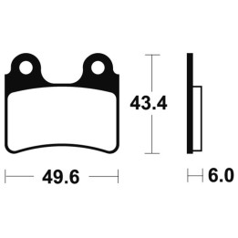 Plaquettes de frein Tecnium route organique - MA302 | Oxmoto