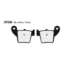 Plaquettes de frein Nissin route /Off-Road métal fritté - 2P-286ST-MX