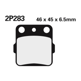 Plaquettes de frein Nissin route /Off-Road métal fritté - 2P-283ST