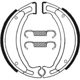 Mâchoires de frein Tecnium Scooter/Street/Off-Road/Quad organique - BA028