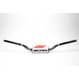 Guidon Scar O² RC High S9132BK-WH | Oxmoto