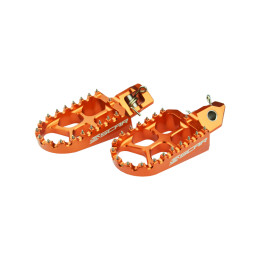 Repose-pieds alu Scar evolution orange | Oxmoto