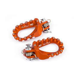 Repose-pieds S3 Hard Rock Enduro aluminium orange | Oxmoto