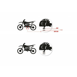 Repose-pieds S3 Curve High noir KTM/Husqvarna | Oxmoto