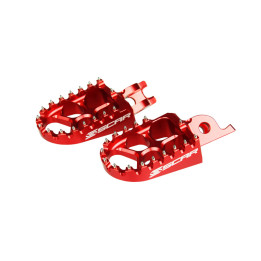 Repose-pieds Scar Evo rouge | Oxmoto