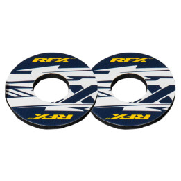 Paire de donuts de poignée RFX sport (X Bleu/Jaune) | Oxmoto
