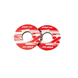 Paire de donuts de poignée RFX sport (X Rouge) | Oxmoto