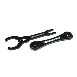 Clé de bouchon de fourche double Scar Ø49mm/8 pans - fourches KYB