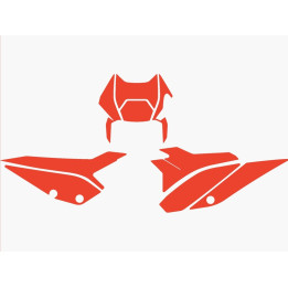 Fonds de plaque Blackbird Beta rr 2t/4t rouge | Oxmoto