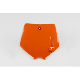 Plaque numéro frontale UFO orange KTM sx65 1087318001