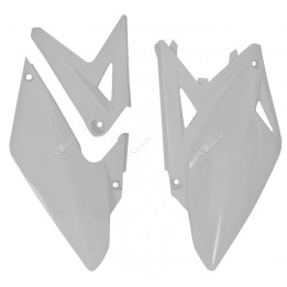 Plaques latérales Racetech blanches Suzuki rmx450z | Oxmoto