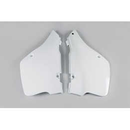 Plaques latérales UFO blanc Suzuki rm125 | Oxmoto