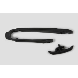 Kit patin de bras oscillant + patin de chaîne inférieur UFO noir KTM 1066253
