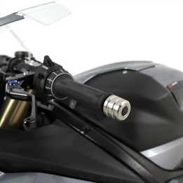 Embouts de guidon R&G RACING Inox BE0183SS | Oxmoto